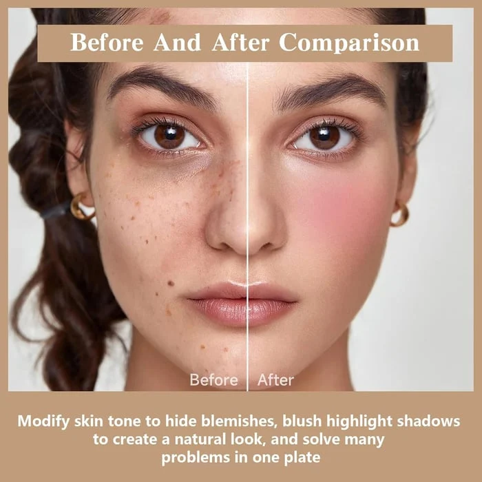 12 Colors Cream Blush Palette - Image 7