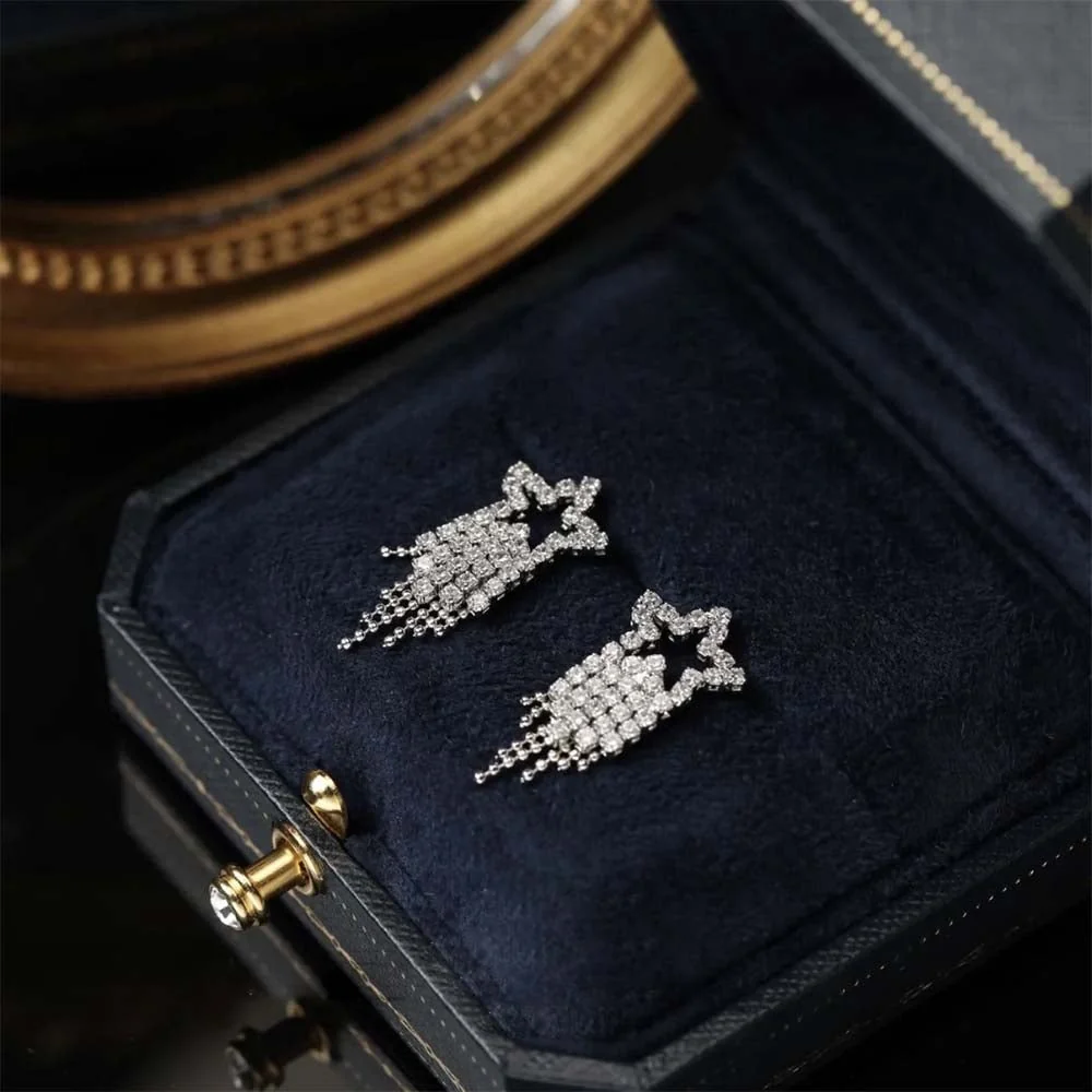 Diamond Sparkle Earrings - Image 4