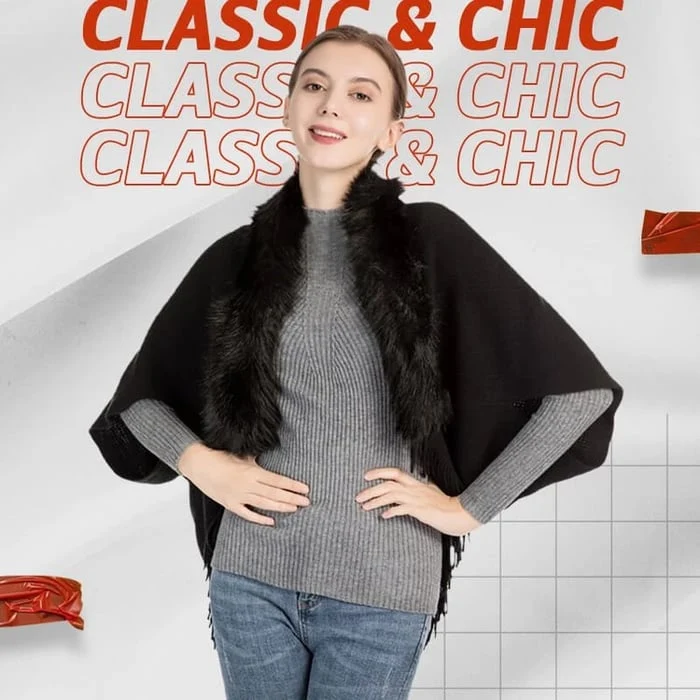 Loose Thickened Shawl Coat - Image 5