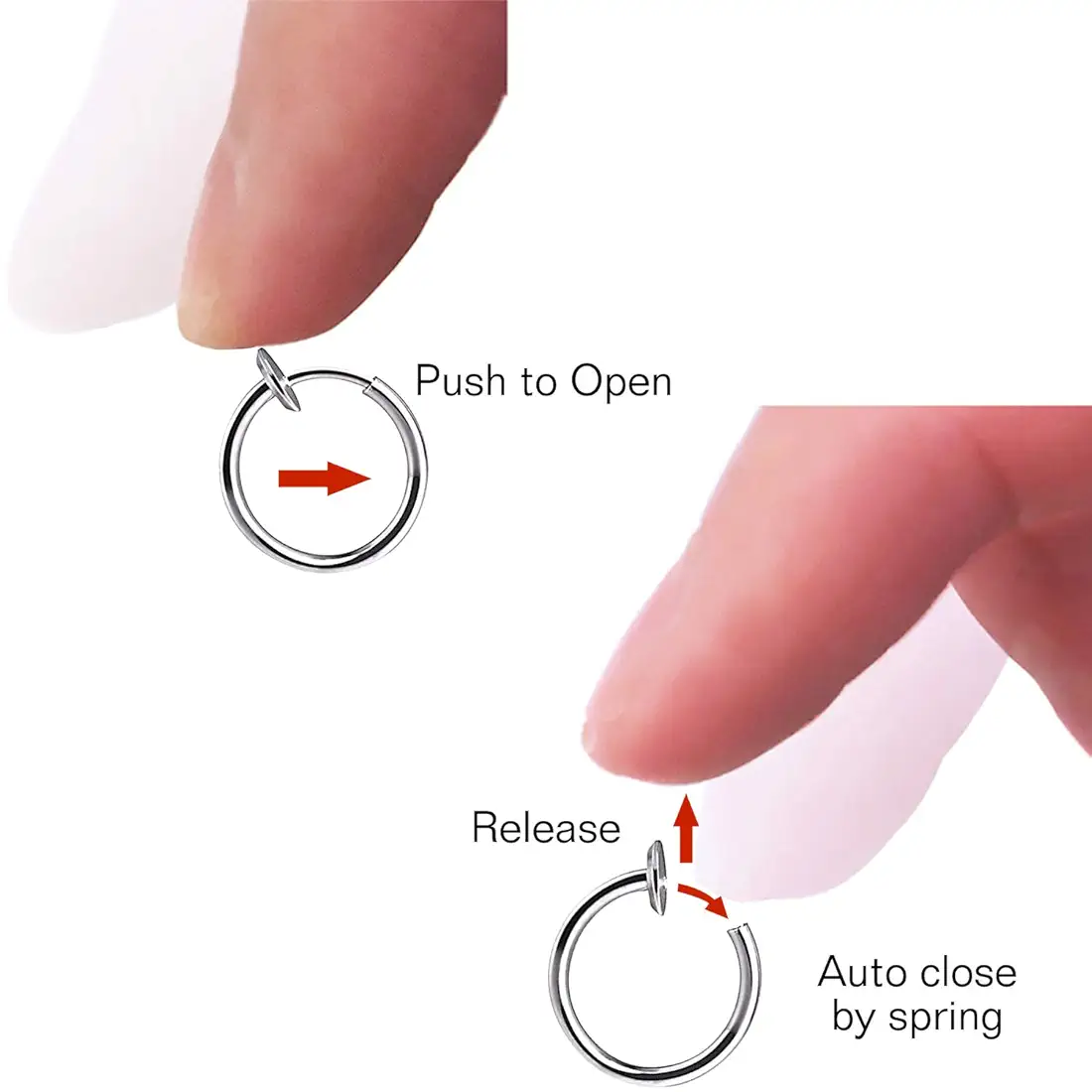 Retractable Hoop Nose/Lip/Earrings - Image 14