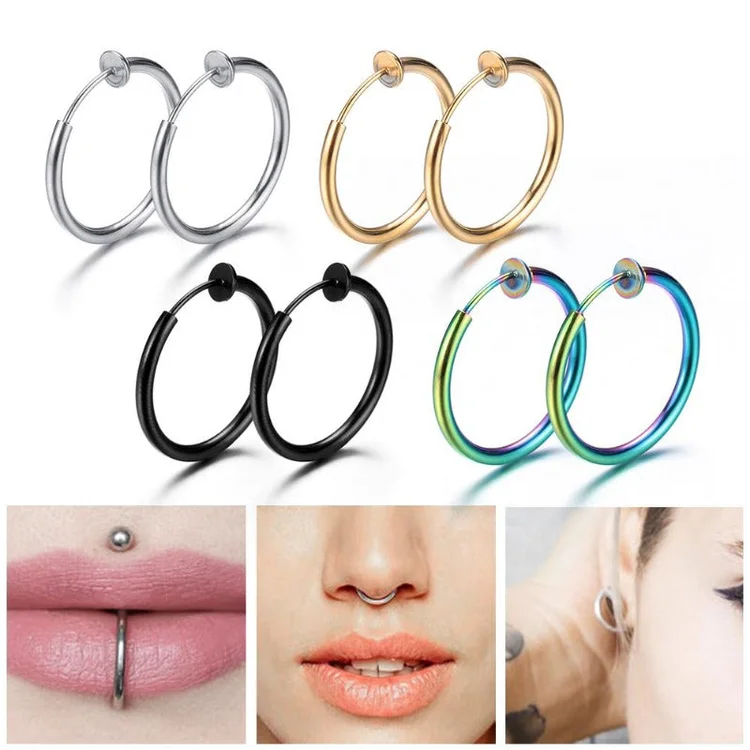 Retractable Hoop Nose/Lip/Earrings - Image 6
