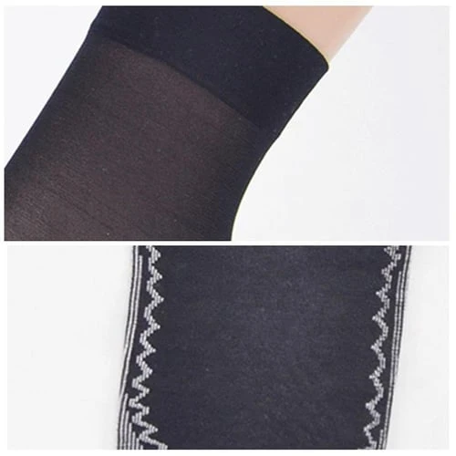 Silky Anti-Slip Cotton Socks - Pack of 3 - Image 8